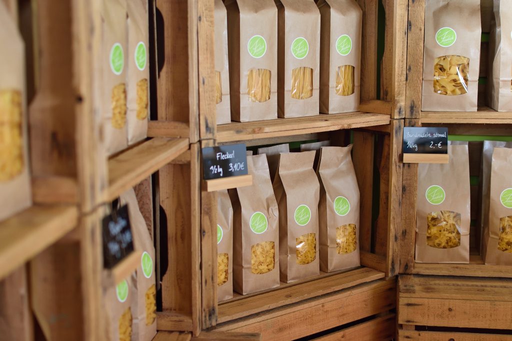 Teigwaren im Hofladen