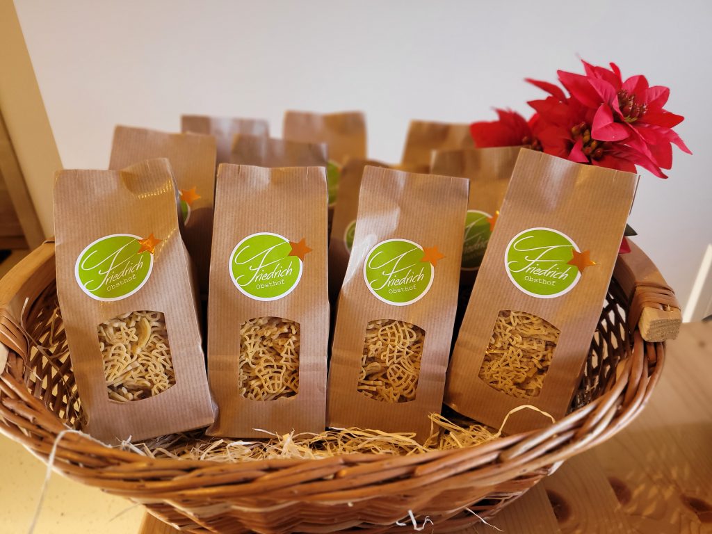 Weihnachtsnudeln Obsthof Friedrich