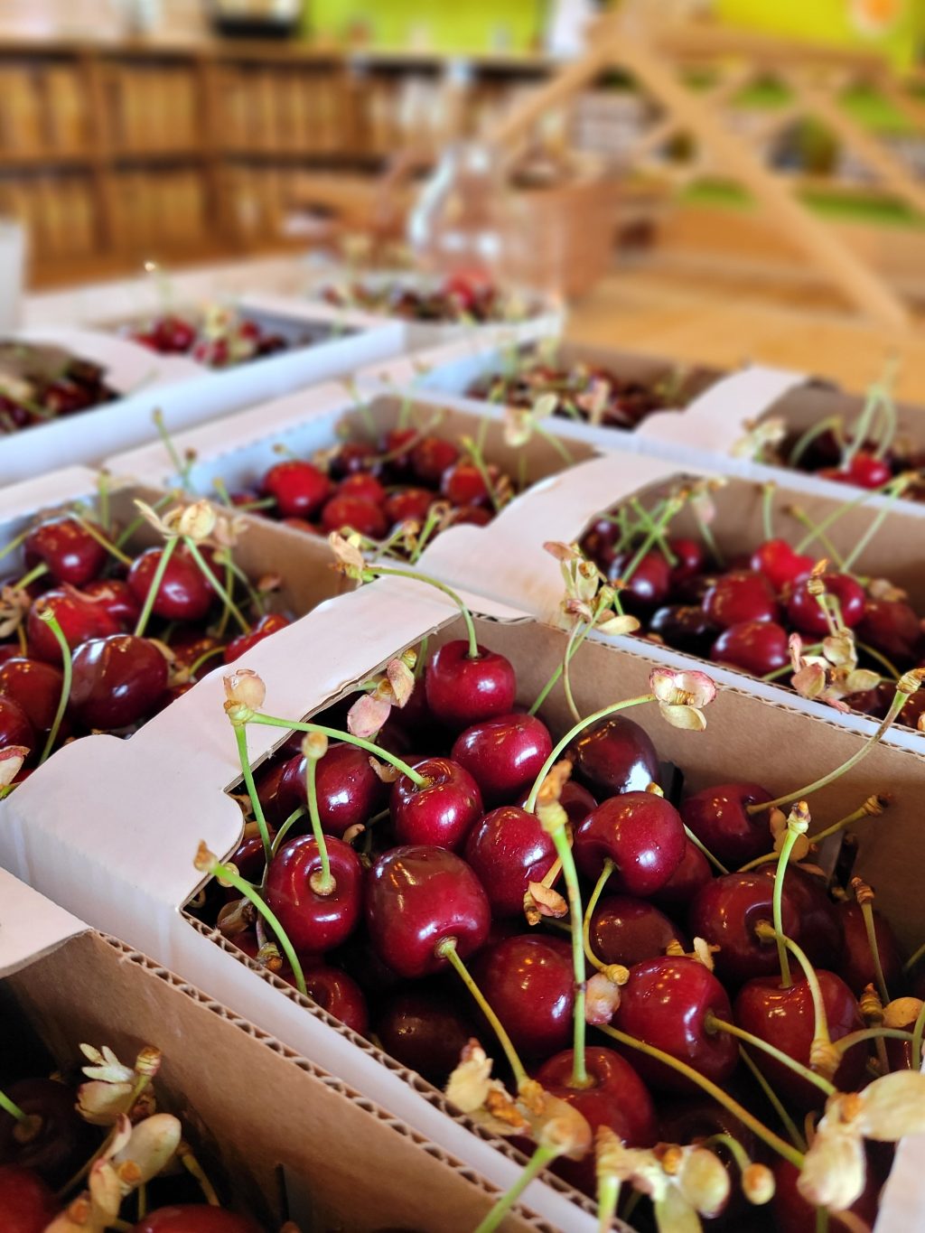 Kirschen im Verkauf (Juni 2023)