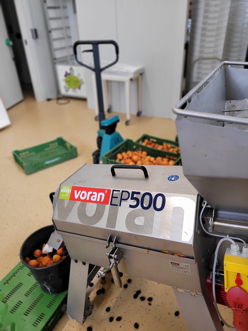 Passiermaschine für die Fruchtmarkgewinnung